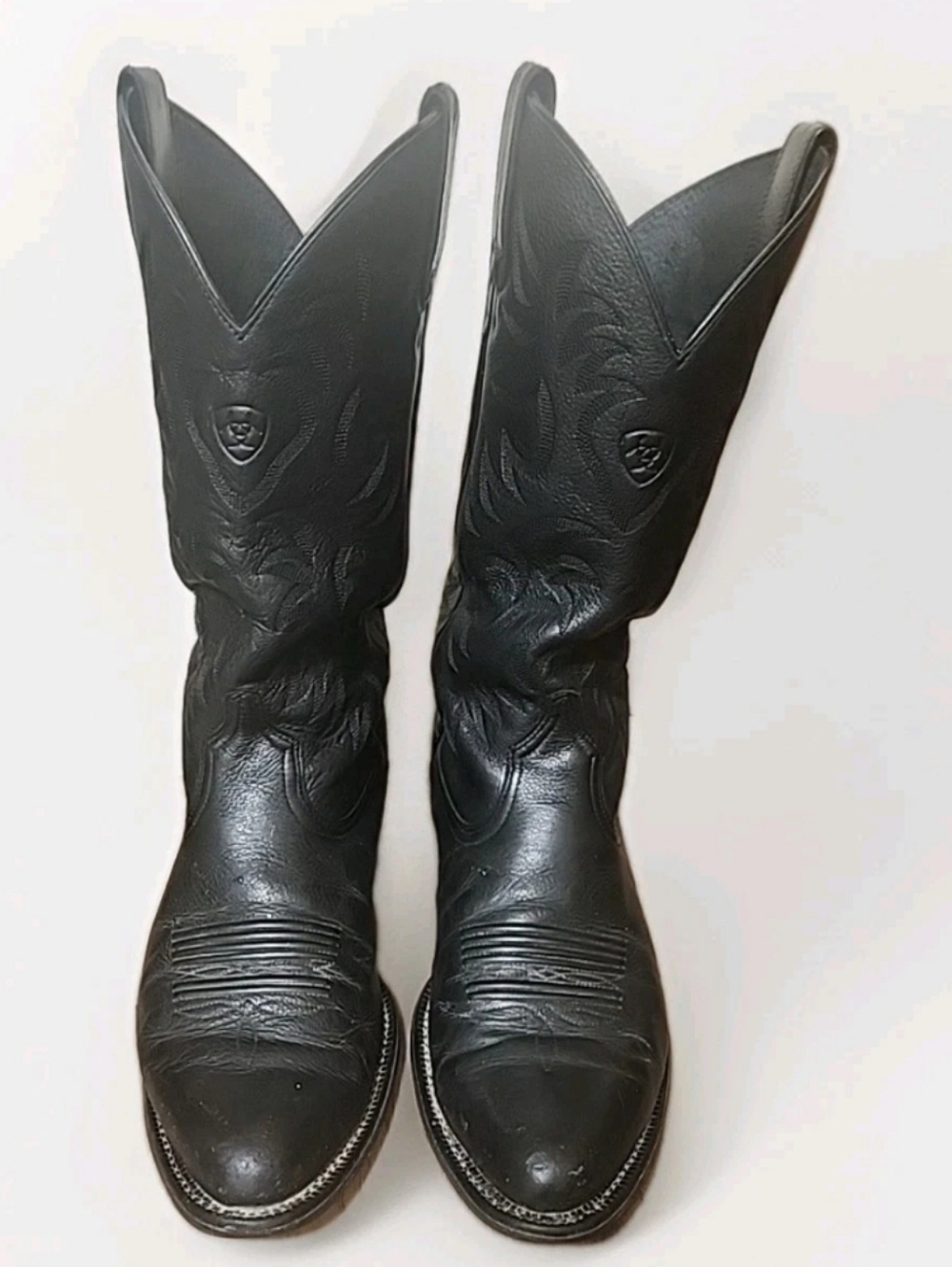 Ariat Heritage Boots 10002218 Mens 10EE Black Leather R Toe Cowboy Western - Picture 6 of 14